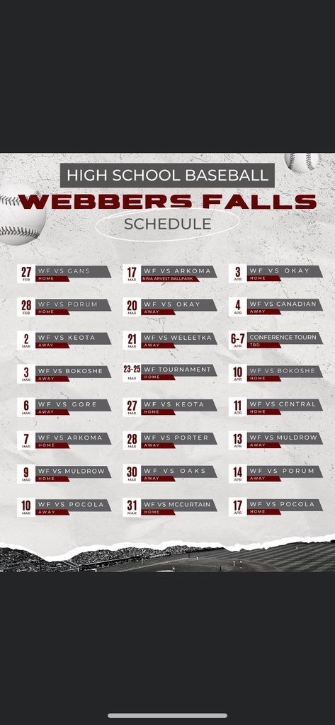 Baseball Schedule 